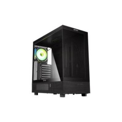 CAJA ATX ABYSM DANUBE SAVA H400 BLACK USB-C GPU MAX 410mm 2x3.5" 1x2.5"