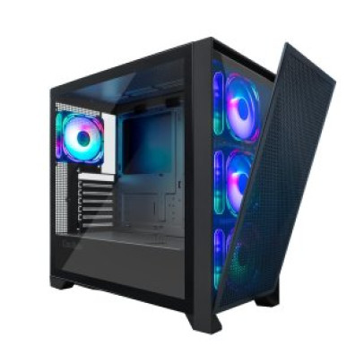 CAJA ATX COOLBOX GE2000 NEGRO DUALVIEW GPU MAX. 395mm 2x3.5 1x2.5