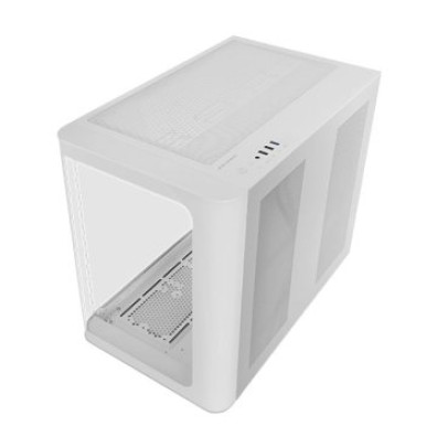 CAJA GAMING MARS GAMING MCFUSION BLANCA, CRISTAL CURVADO, GPU 445mm, 2x3.5 3x2.5 SEMITORRE ATX