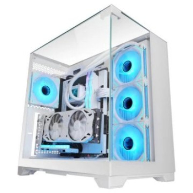 CAJA GAMING MARS GAMING MCVISION BLANCO SEMITORRE CRISTAL TEMPLADO