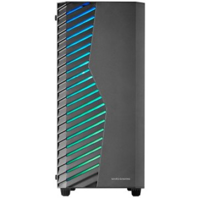 CAJA ATX MARS GAMING MCVOLT con Ventana de Cristal Templado y RGB - 327-267mm - 2x3.5 2x2.5