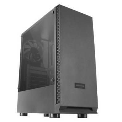 CAJA ATX SEMITORRE MARS GAMING MCN2 COLOR GRAFITO FRONTAL LISO VENTANA LATERAL COMPLETA SIN FUENTE D