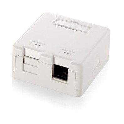 CAJA DE SUPERFICIE EQUIP KEYSTONE PARA 2 ROSETAS - Equip RJ45 Conectores