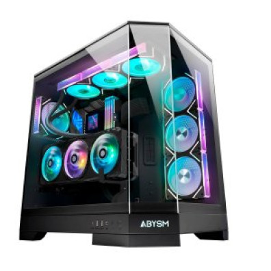 CAJA E-ATX DANUBE SAVA H600 10x2.5" USB-C GPU MAX 470mm COLOR NEGRO