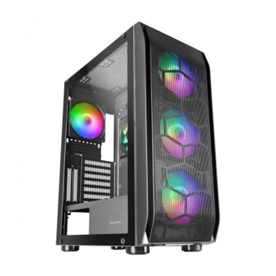 CAJA E-ATX TORRE GAMING MARS GAMING MC-KX XXL BLACK LATERAL CRISTAL TEMPLADO FRONTAL MESH INCLUYE 5