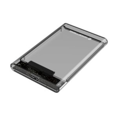 CAJA EXTERNA 2.5" USB 3.0 CONCEPTRONIC TRANSPARENTE - SATA, SIN TORNILLOS