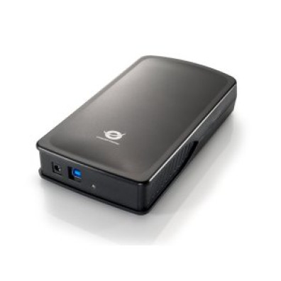 CAJA EXTERNA 3.5" USB 3.0 SATA HD CONCEPTRONIC - Color Negro sin Tornillos
