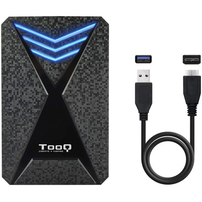 Caja Externa Gaming 2.5'' SATA USB 3.1 TooQ TQE-2550BL Azul