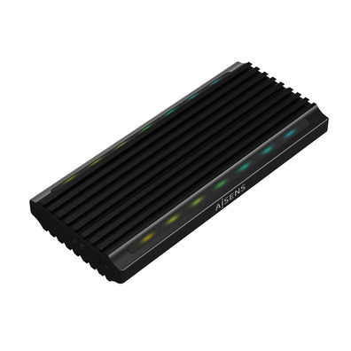 Caja Externa para Disco Duro SSD M2 SATA/NVMe Aisens ASM2-RGB012B