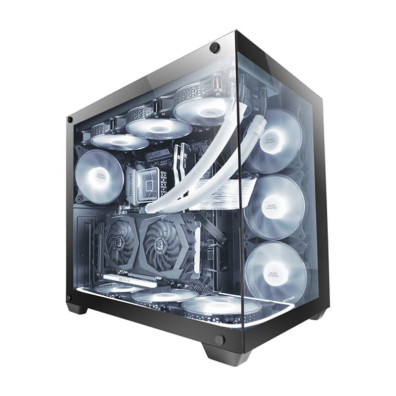 CAJA GAMING MARS GAMING MCV4 XXL BLACK - E-ATX - VENTANA CRISTAL DOBLE