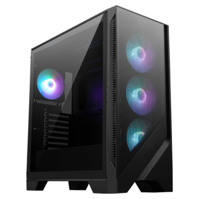 CAJA MSI MAG FORGE 320R AIRFLOW | CRISTAL TEMPLADO