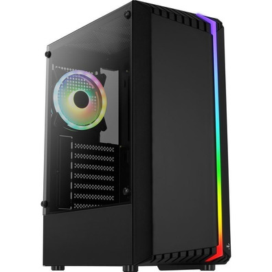 Caja Gaming Semitorre Aerocool Bionic V2 RGB Negra