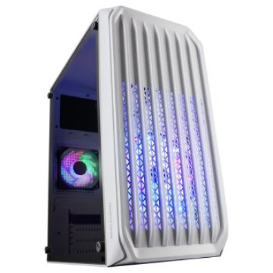 CAJA GAMING MARS GAMING MC-S2 WHITE MICROATX - Frontal con Ventilador FRGB - Ventana Lateral - Sin Fuente