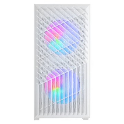 CAJA GAMING MICROATX MARS MCVORTEXW BLANC - CRISTAL TEMPLADO MESH FRONTAL GPU 273mm 1x3.5 2x2.5