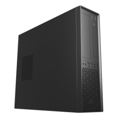 Caja MicroATX Slim UNYKA UK 3001 Black | Horizontal o Vertical | Fuente TFX Soportada