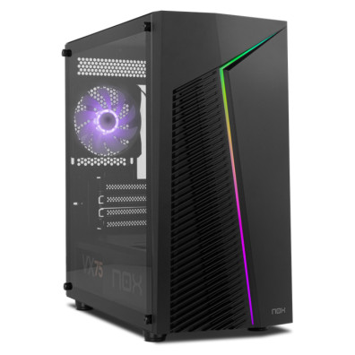 Nox Xtreme Products Infinity Zeta - Minitorre M-atx/itx Argb, Negro