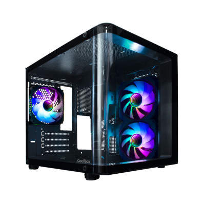 CAJA PC GAMING GM VISION COOLBOX COMPATIBLE CON PLACAS MATX Y MINI ITX