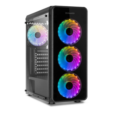 Caja Semitorre ATX NOX Hummer TGM Rainbow RGB