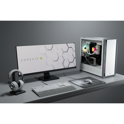 Caja Semitorre Corsair 5000D Tempered Glass White