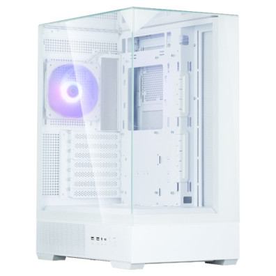 Torre PC Caja Zalman P40 Prism Atx 3xvent 120mm Argb 2xusb 3.0 Blanco Sin Fuente