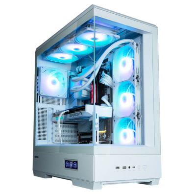 Torre PC Caja Zalman P50 Ds Atx 4xvent 120mm Argb 2xusb 3.0 Blanco Sin Fuente