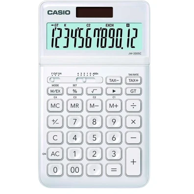 Calculadora de sobremesa Casio Stylish JW-200SC Blanco
