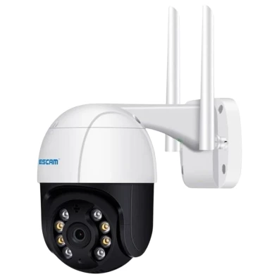 Cámara de Vigilancia Escam QF518 WiFi Blanco 5MP P/T