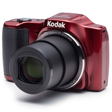 Cámara Digital Kodak FZ201 16MP/Zoom Óptico 20x Roja