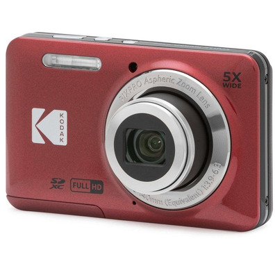 Cámara Digital Kodak Pixpro FZ55 16MP Zoom Óptico 5X Roja