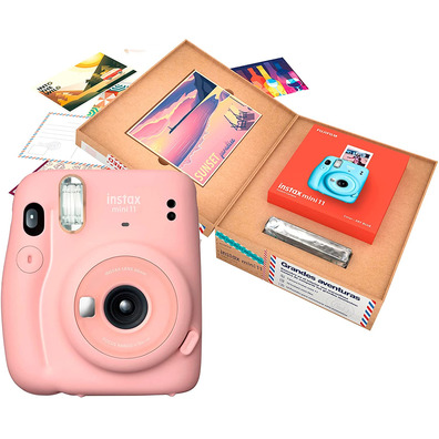 Cámara Fujifilm Instax Mini 11 Bundle Blush Pink