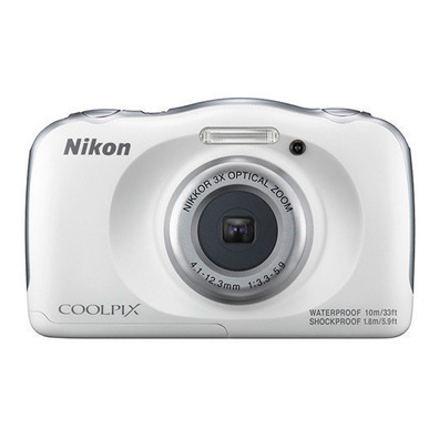 Cámara Nikon Sumergible Coolpix W100 Blanca + Mochila