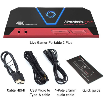 Capturadora Avermedia Live Gamer Portable 2 Plus 4K