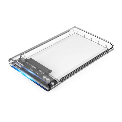 CAJA EXTERNA 2.5" USB 3.0 COOLBOX T-2533 SLIM CHASE TOTALMENTE TRANSPARENTE