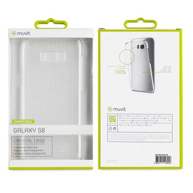 Carcasa Cristal Transparente Samsung Galaxy S8 Muvit