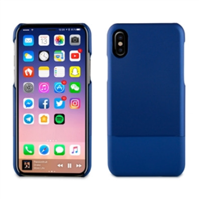 Carcasa Doble Skin PU Azul "Edición especial" Apple iPhone X muvit