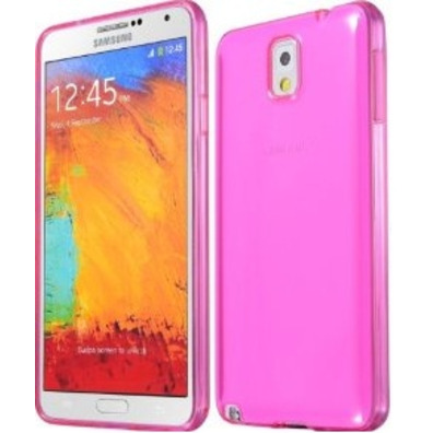 Carcasa de goma para Samsung Galaxy Note 3 Rosa