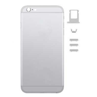 Carcasa Trasera iPhone 6S Plus Plata + Botones Laterales + Bandeja SIM