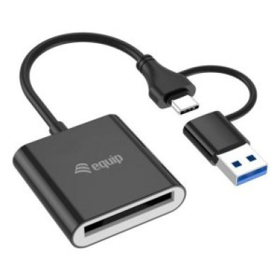 CARD READER EXTERNO EQUIP USB 3.2 - Doble Conexión USB-A & USB-C CF 10GBPS