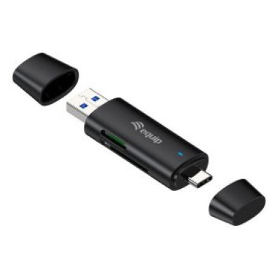 CARD READER EXTERNO EQUIP USB 3.2 DOBLE CONEXIÓN USB-A & USB-C SD TF