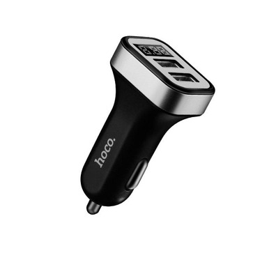 Cargador de Coche 2 USB Con Pantalla Led Hoco