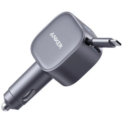 CARGADOR DE COCHE ANKER DE COCHE 75W CON CABLE USB-C RETRACTIL