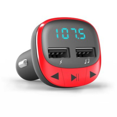 Cargador de Coche y Transmisor por FM Energy Sistem Rojo 2 Tomas USB Tipo A
