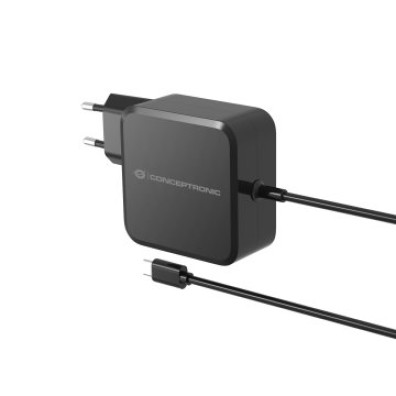 CARGADOR DE PARED CONCEPTRONIC 100W GaN PD USB-C INCORPORADO