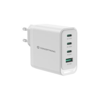 Cargador USB-C Conceptronic Althea 100W Quick Charge PD PPS 3xUSB-C 1xUSB-A
