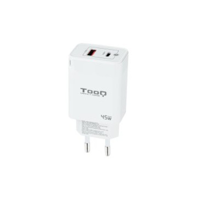 CARGADOR USB-C TOOQ 45W TQWC-GANQCPD45WT USB-C PD + USB-A QC 45W BLANCO