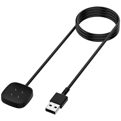 Cargador Fitbit Versa 3 / Versa 4 Negro - Marca CROCOCASE