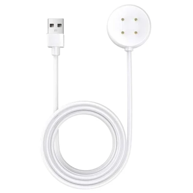 Cargador Blanco USB-A Compatible para Google Pixel Watch 3 / Pixel Watch 2 / Fitbit Versa 4 / Versa 3 - Marca CROCOCASE
