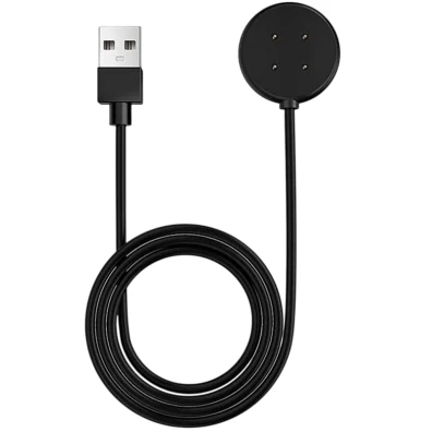 Cargador Negro USB-A Compatible para Google Pixel Watch 3/2 y Fitbit Versa 4/3 - Marca CROCOCASE