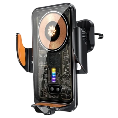Cargador Inalámbrico para Coche C11 66W Transparente Negro