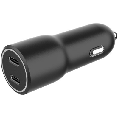 Cargador De Coche 2xusb-c Pd 40w Negro